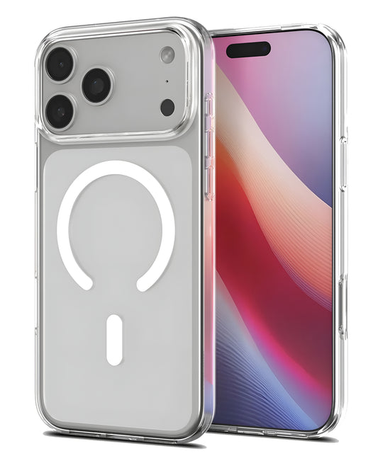 iPhone 17 Pro Max Uyumlu Sararmaz Sert Şeffaf Magsafe Kılıf