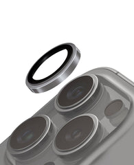 iPhone 16 Pro / Pro Max Uyumlu Uniq Optix Çelik Çerçeveli Safir Kamera Lens Koruyucu