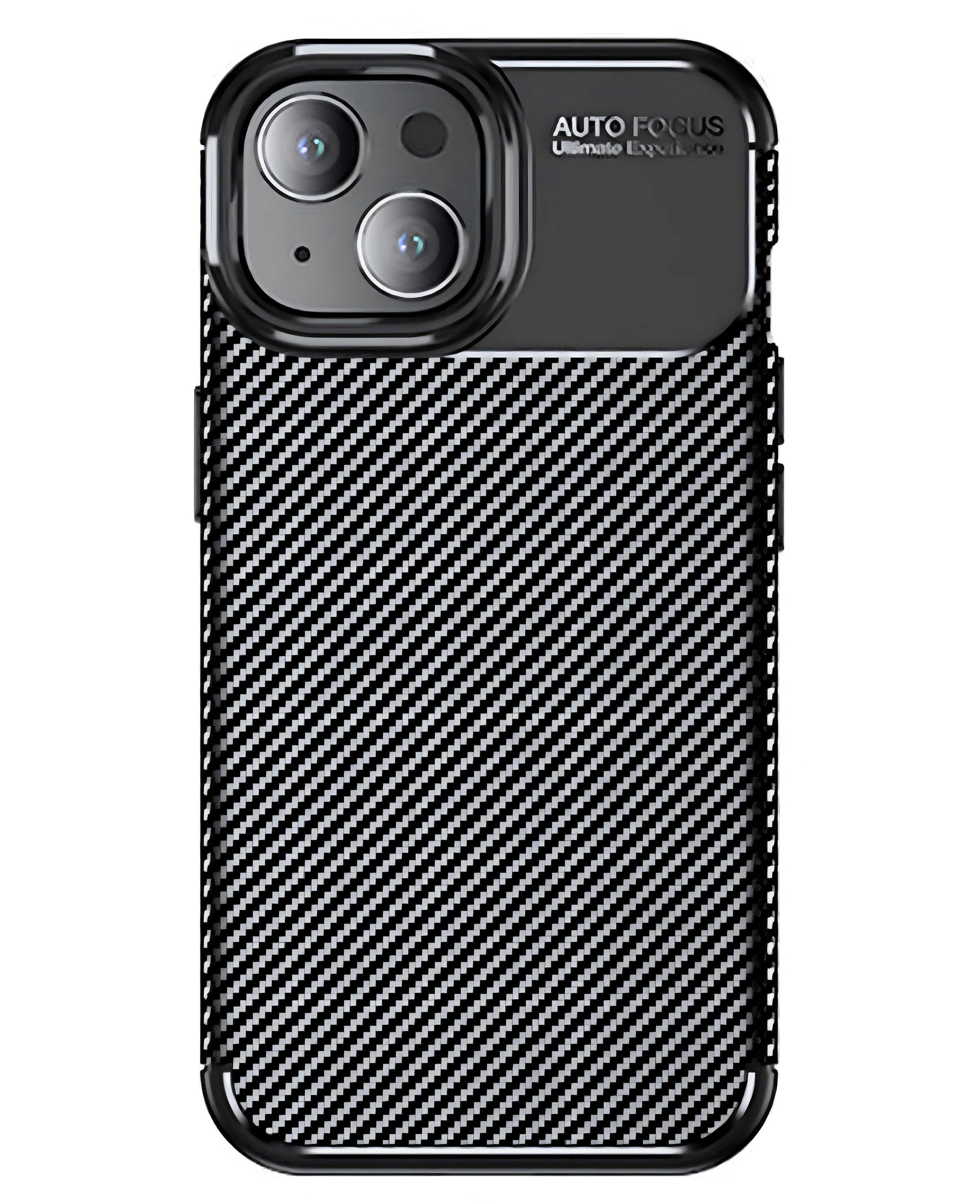 iPhone 15 Uyumlu Karbon Silikon Kılıf