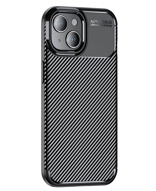 iPhone 13 Uyumlu Karbon Silikon Kılıf