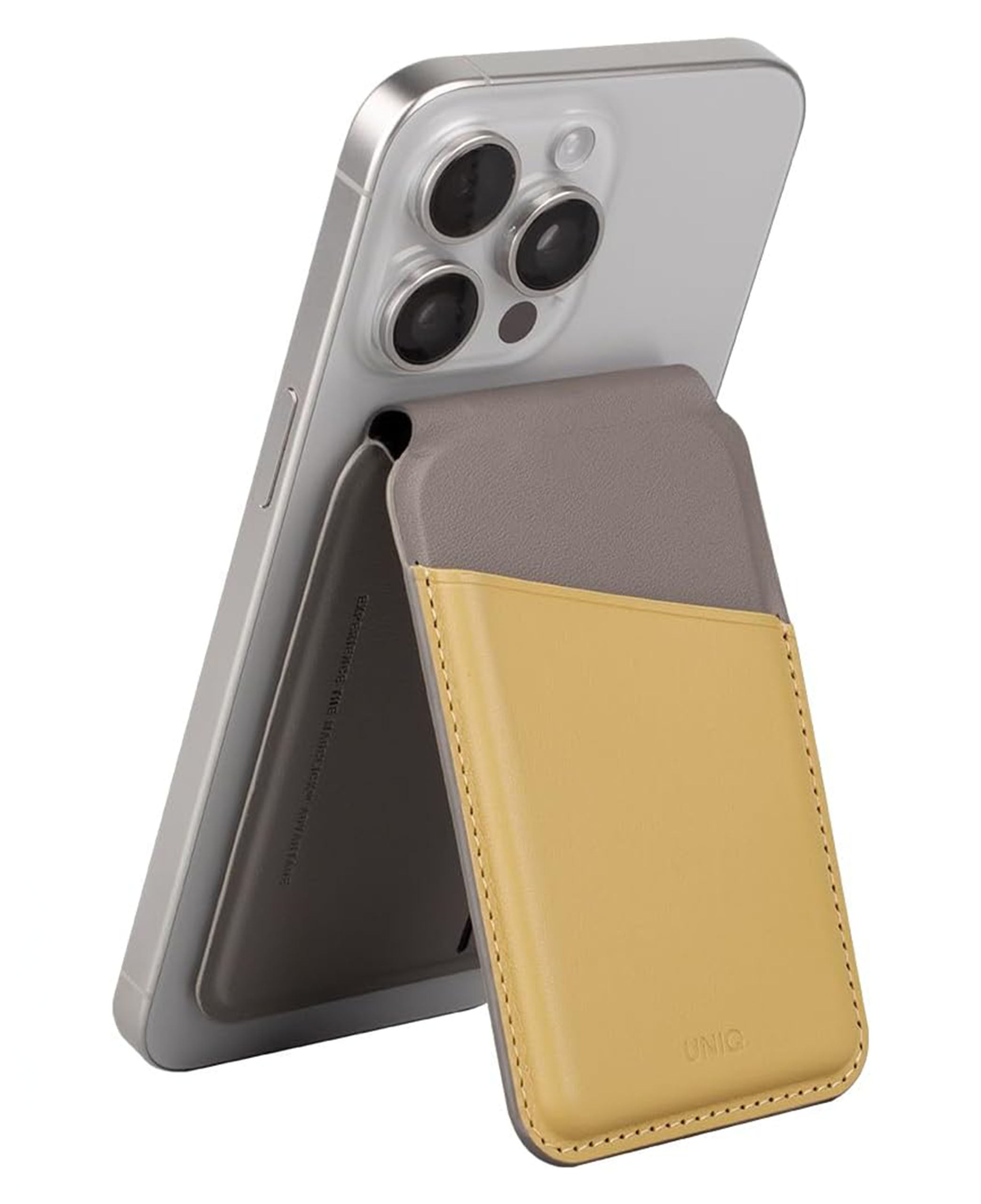 Uniq Lyden DS RFID-Block Magsafe Uyumlu Kartlık Standlı 3 Kart Kapasiteli