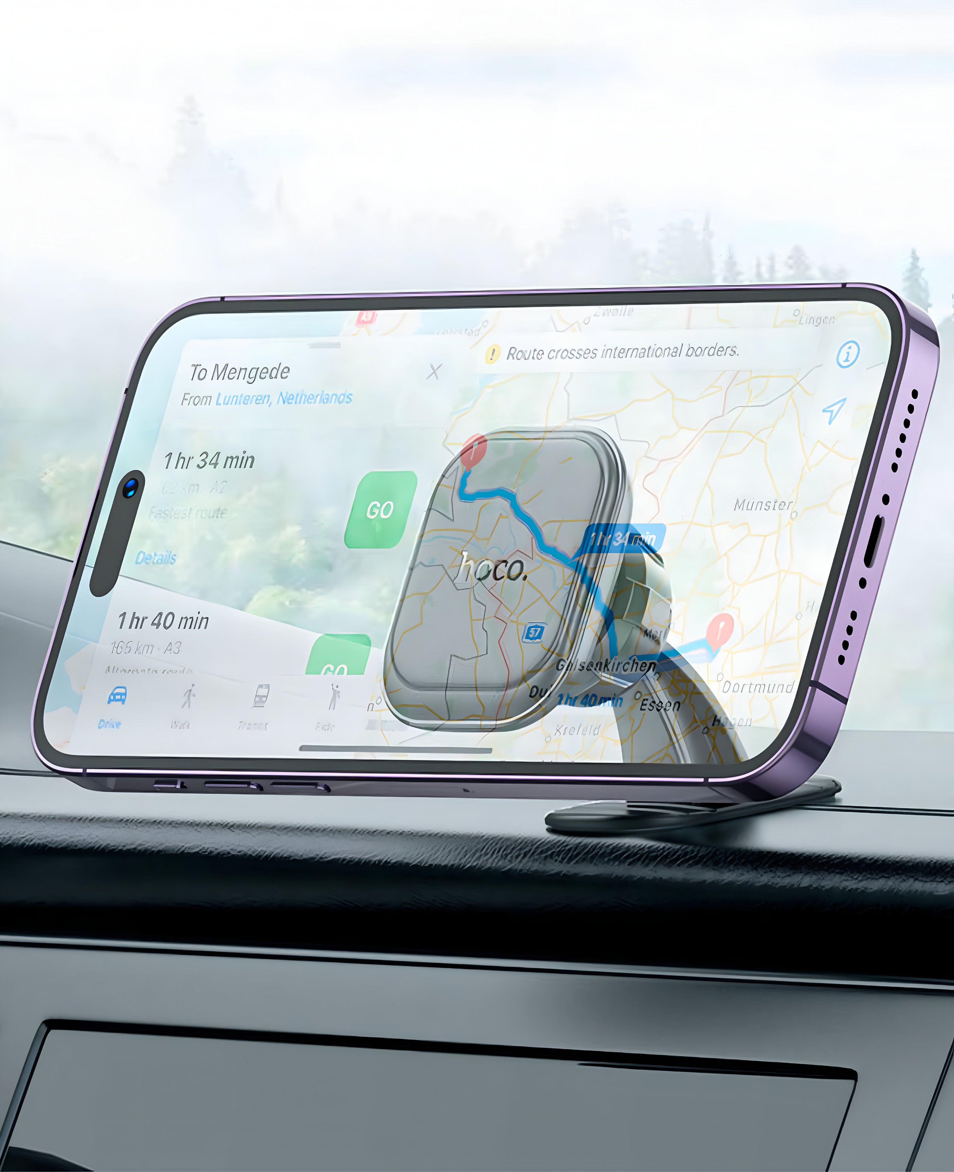 Hoco H30 Brilliant Yapışkanlı Manyetik Mıknatıslı Araç Telefon Tutucu