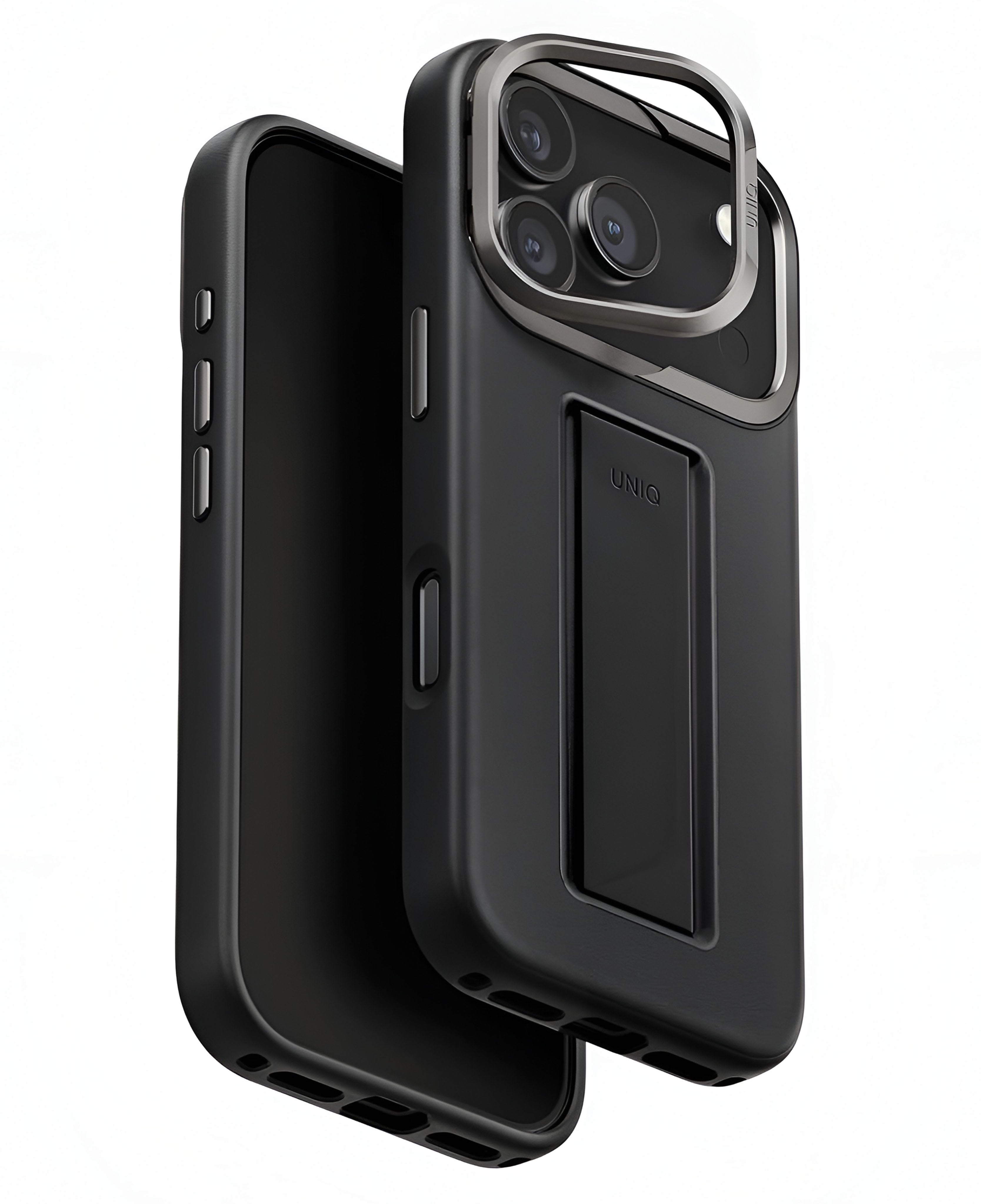 Uniq iPhone 17 Pro Uyumlu Heldro Pro Magsafe Standlı Vegan Deri Kılıf