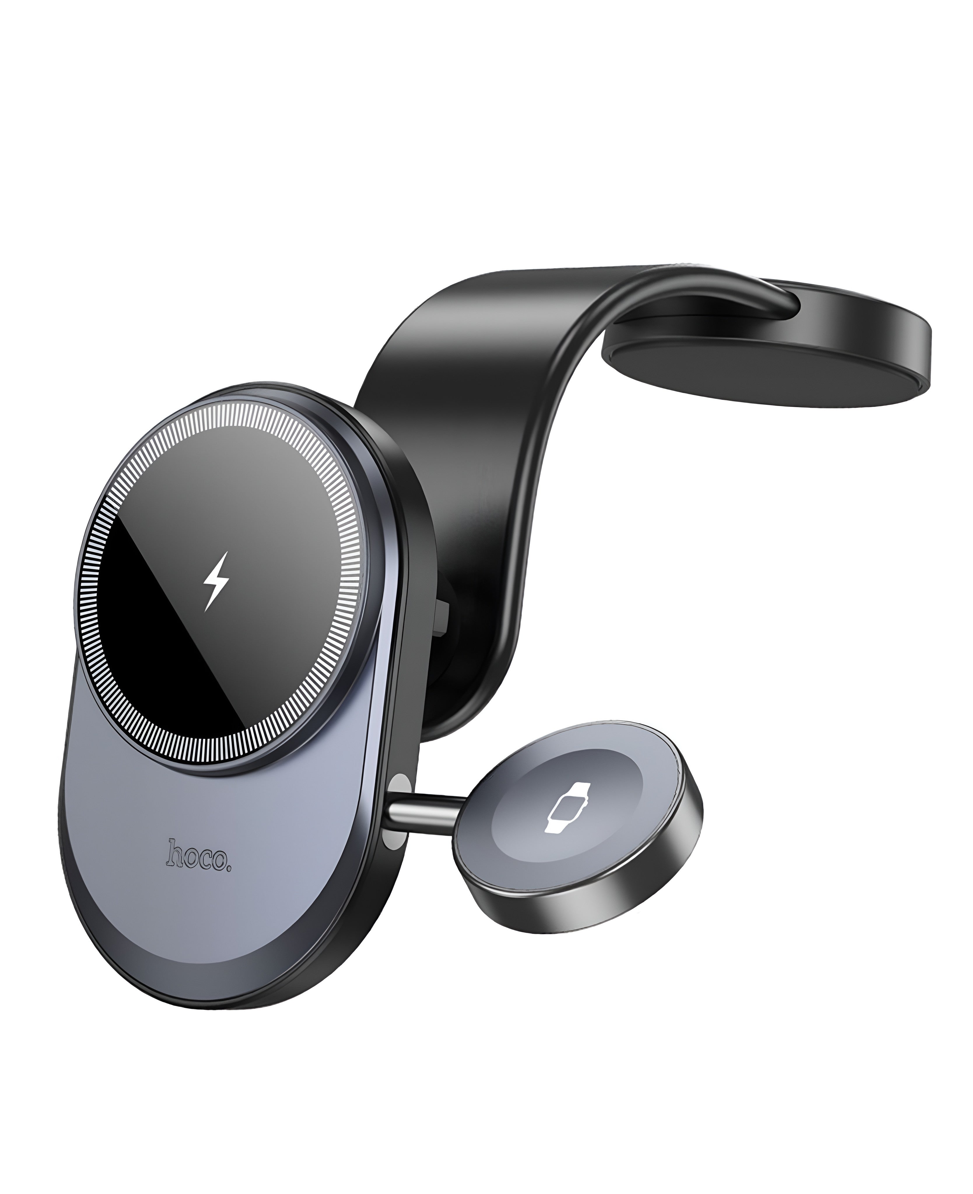 Hoco HW28 Magsafe Kablosuz Şarj Destekli Telefon Akıllı Saat Araç Tutucu