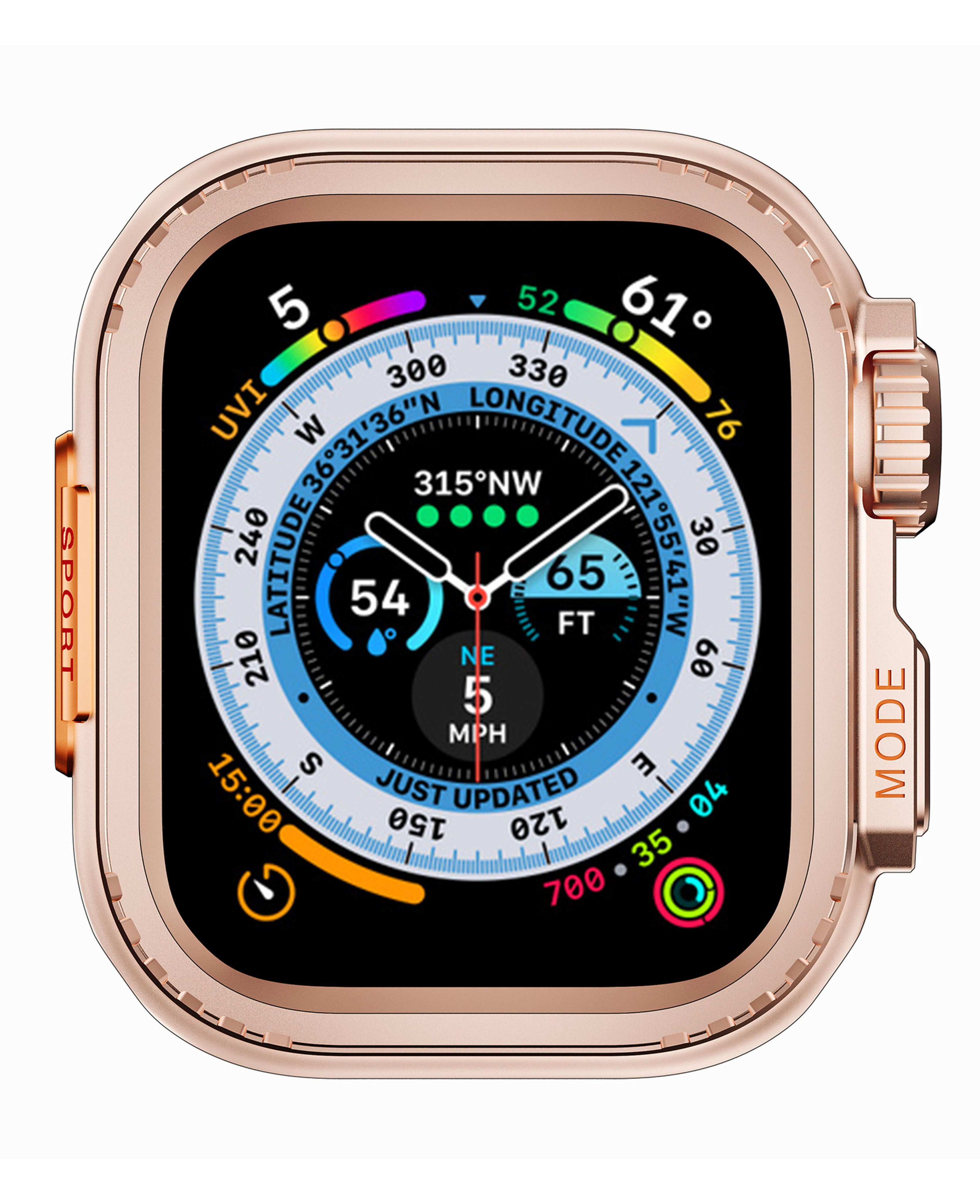Apple Watch Ultra Dönüştürücü Metal Armor Kasa Koruyucu