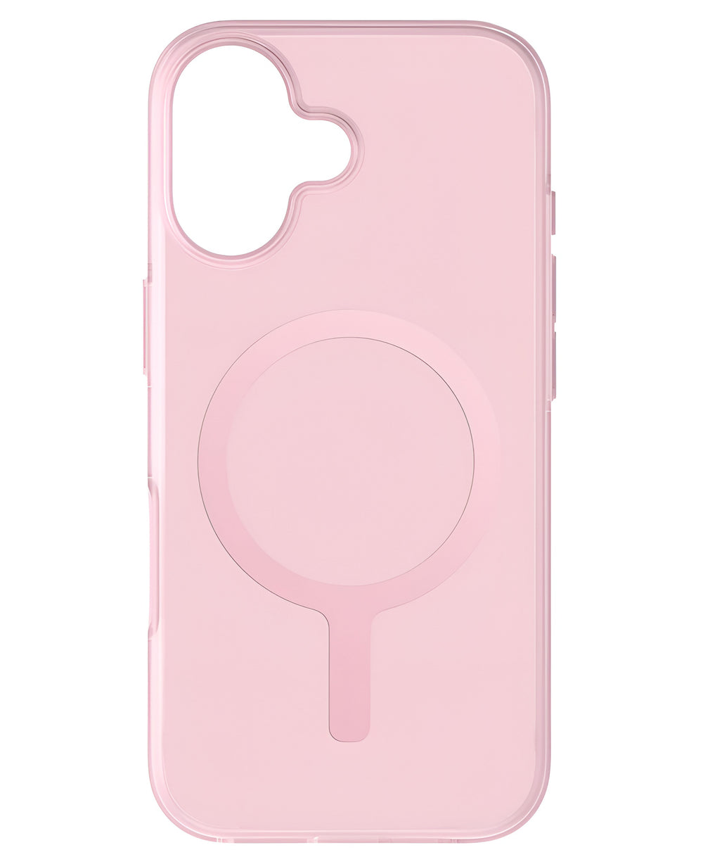 iPhone 17 uyumlu pembe StrapG Uniq Clario Magsafe kılıf.
