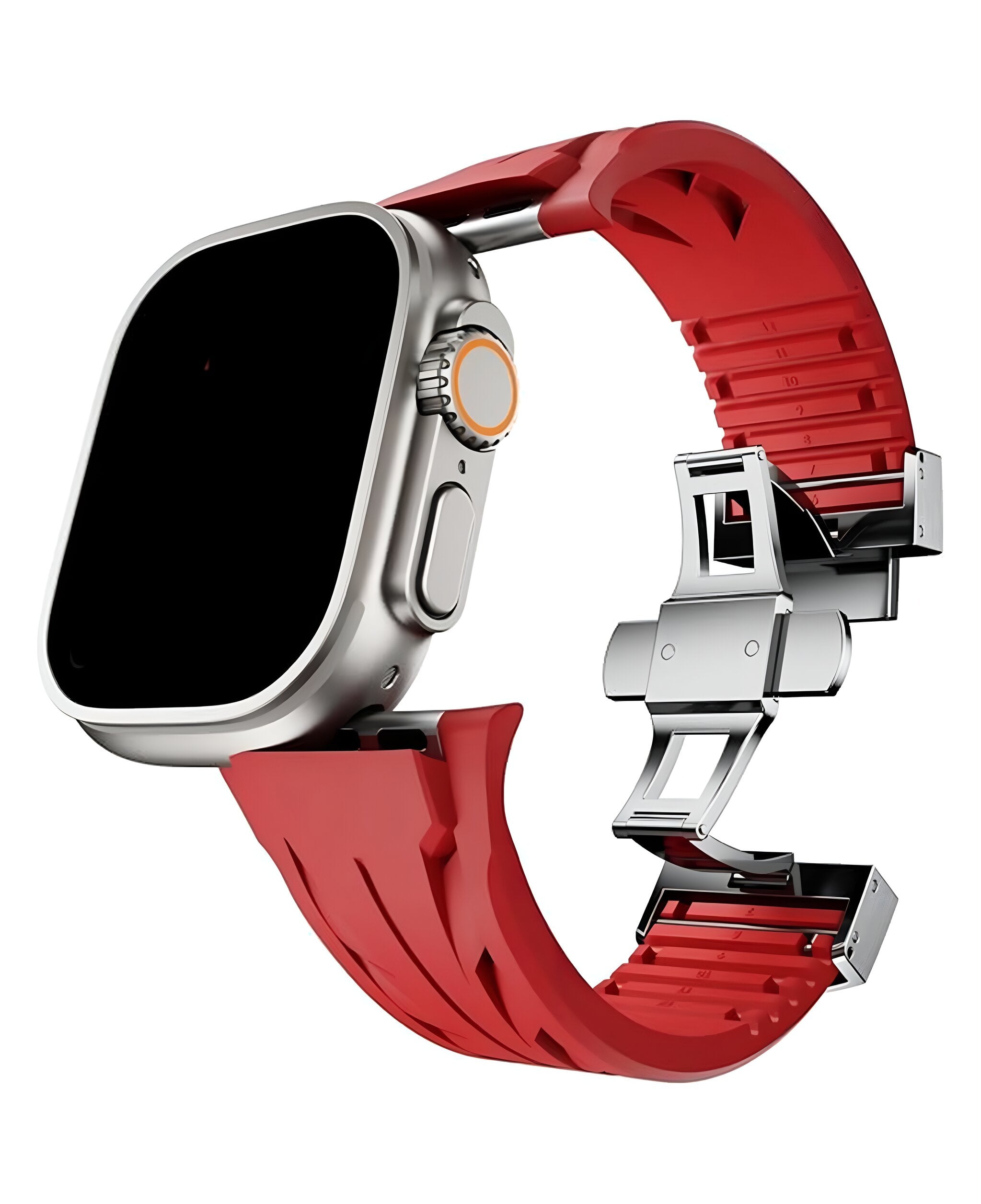 Apple Watch Uyumlu Metal Tokalı Silikon Apex Loop Kordon
