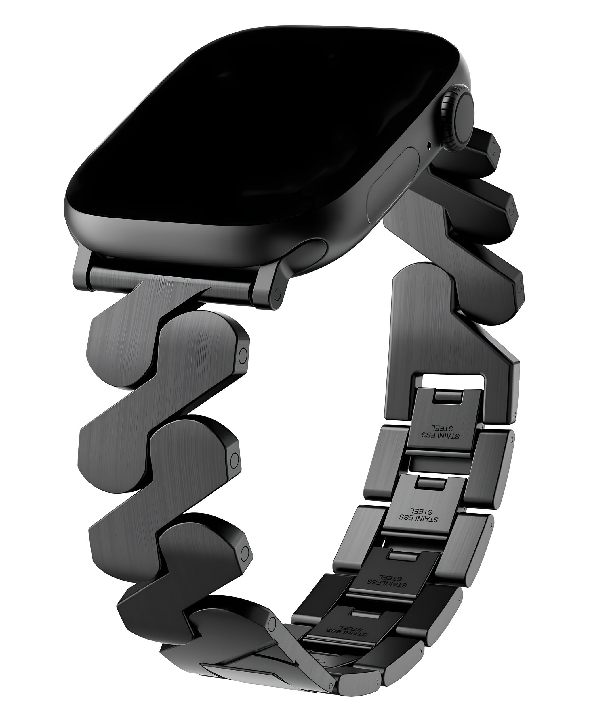 Apple Watch Uyumlu Metal Paslanmaz Celik Helix Loop Kordon