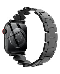 Apple Watch Uyumlu Metal Paslanmaz Celik Helix Loop Kordon