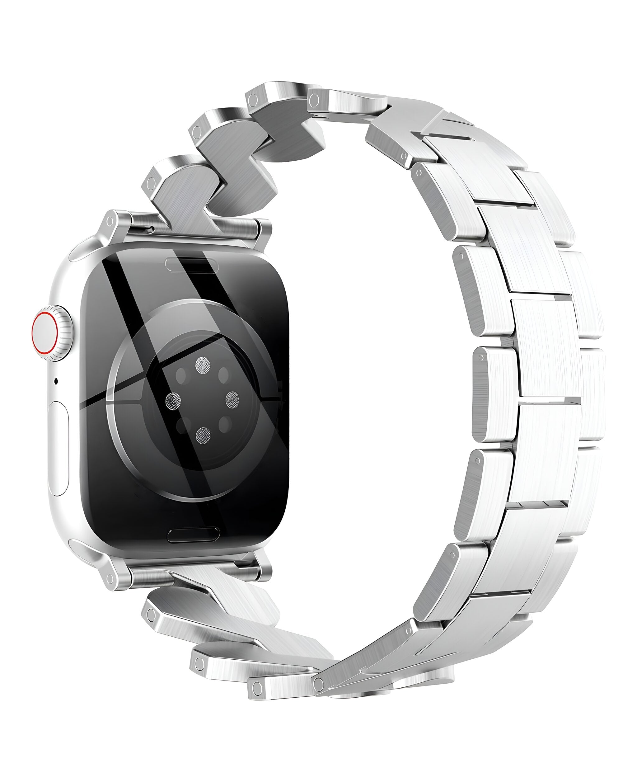 Apple Watch Uyumlu Metal Paslanmaz Celik Helix Loop Kordon
