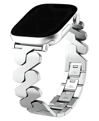Apple Watch Uyumlu Metal Paslanmaz Celik Helix Loop Kordon