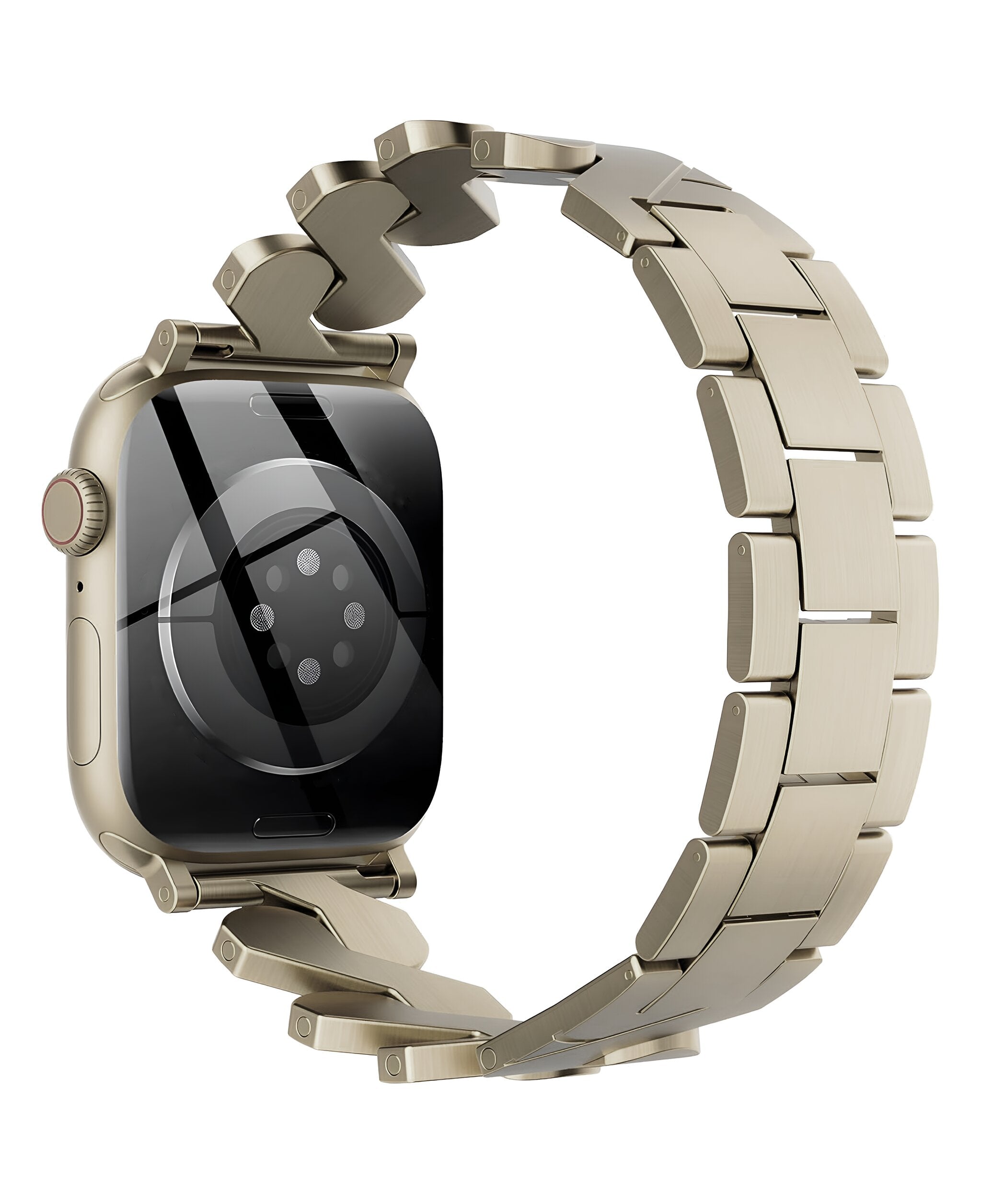 Apple Watch Uyumlu Metal Paslanmaz Celik Helix Loop Kordon