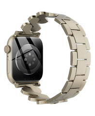Apple Watch Uyumlu Metal Paslanmaz Celik Helix Loop Kordon