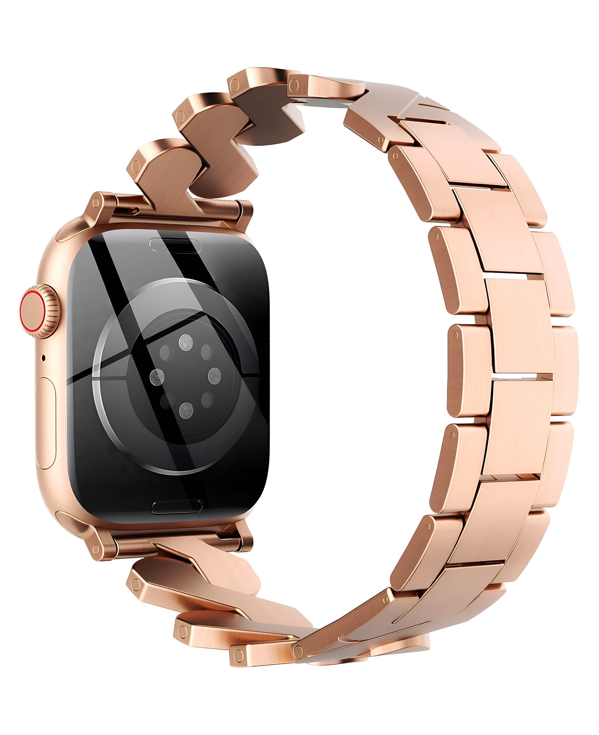 Apple Watch Uyumlu Metal Paslanmaz Celik Helix Loop Kordon