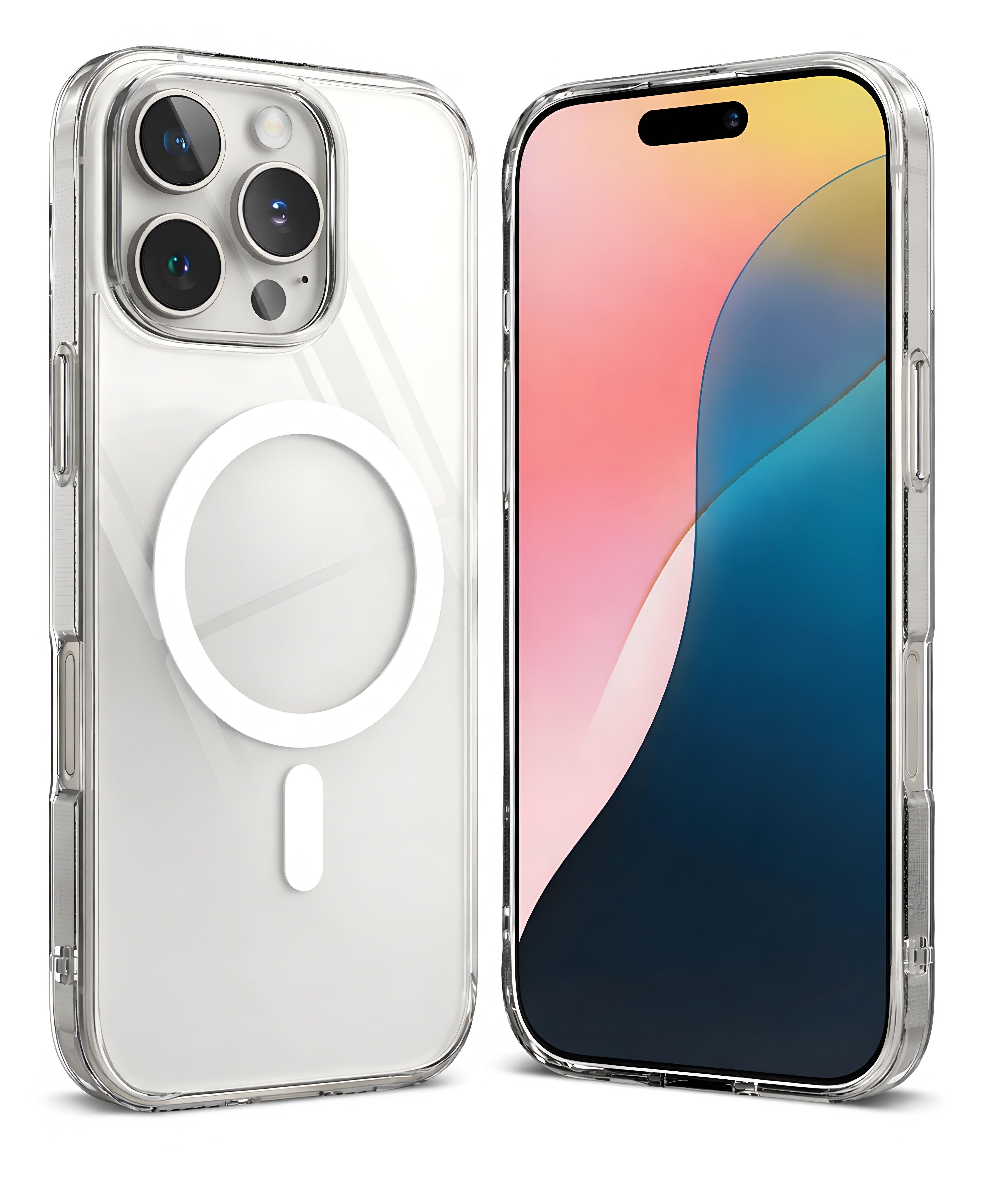 iPhone 16 Pro Max Uyumlu Sararmaz Sert Şeffaf Magsafe Kılıf