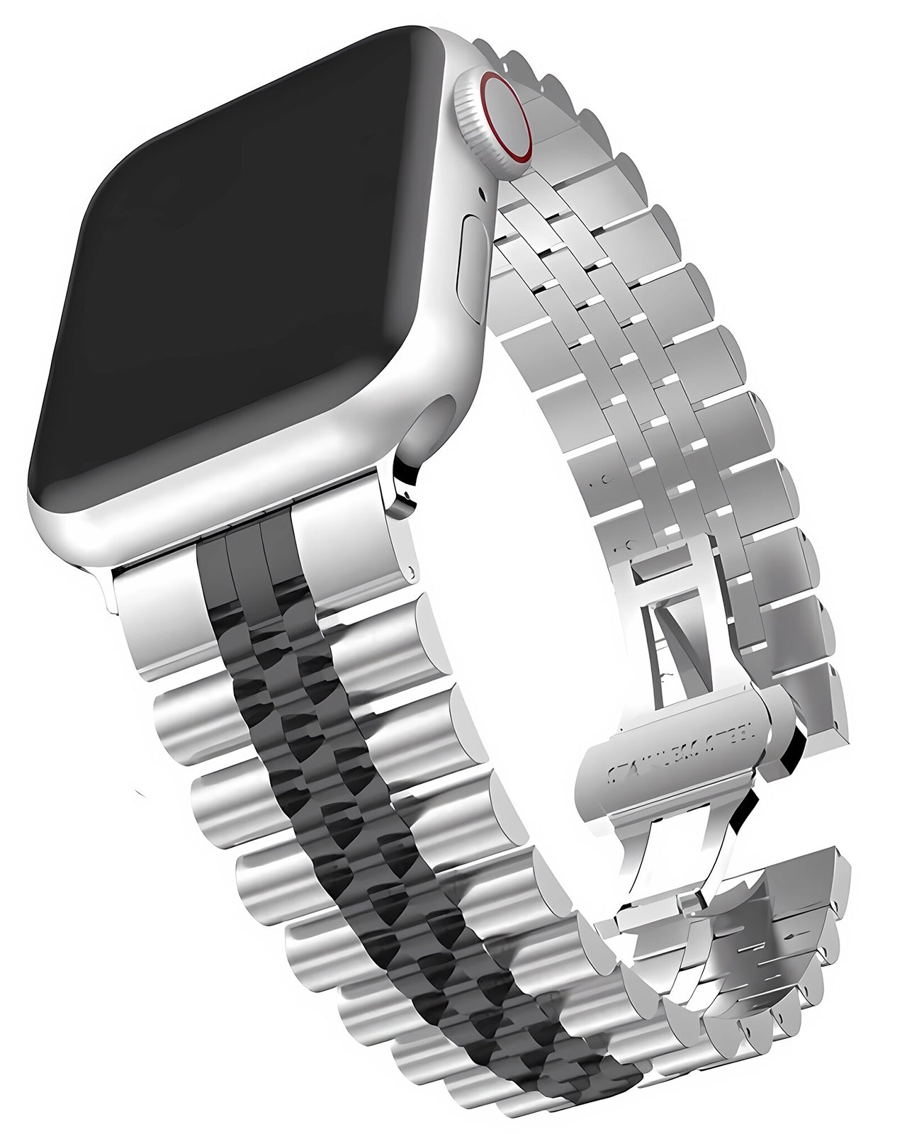 Apple Watch Uyumlu Metal Paslanmaz Celik Jubilee Loop Kordon