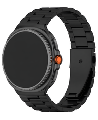 Samsung Galaxy Watch 8 9 40mm / 44mm - Watch 8 Classic 46mm Uyumlu Metal Paslanmaz Çelik Oyster Loop Kordon