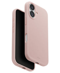 Pembe iPhone 17 Uyumlu Uniq Lino Hybrid Magsafe Kılıf.