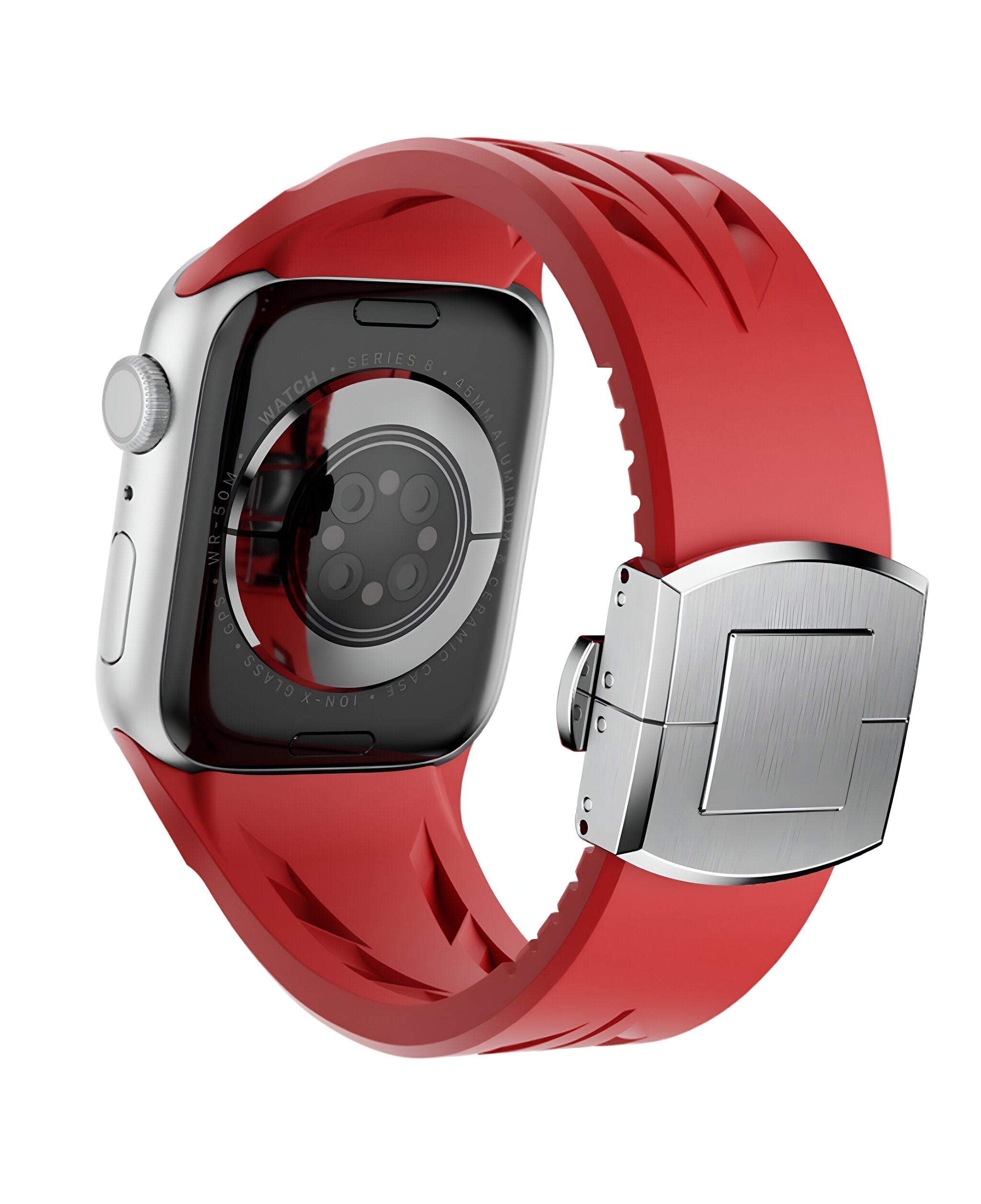 Apple Watch Uyumlu Metal Tokalı Silikon Apex Loop Kordon