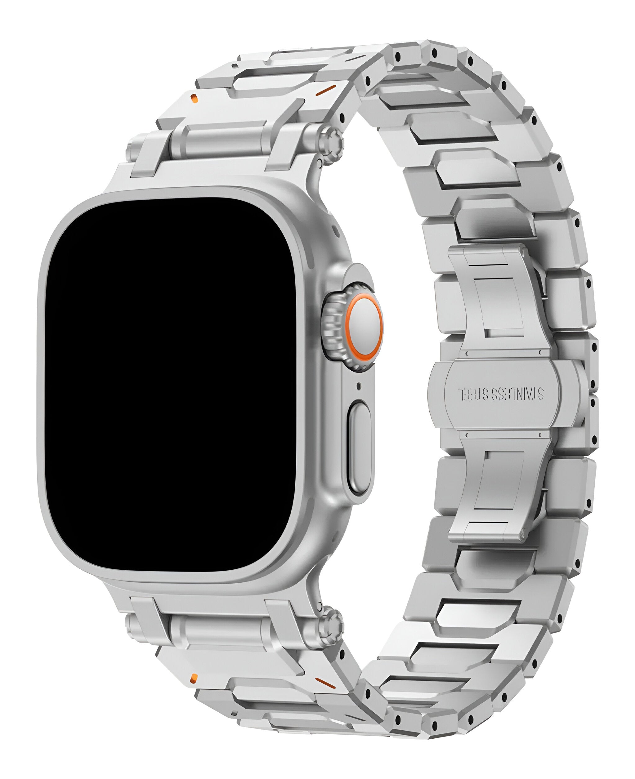 Apple Watch Uyumlu Armor Bakla Paslanmaz Çelik Metal Loop Kordon