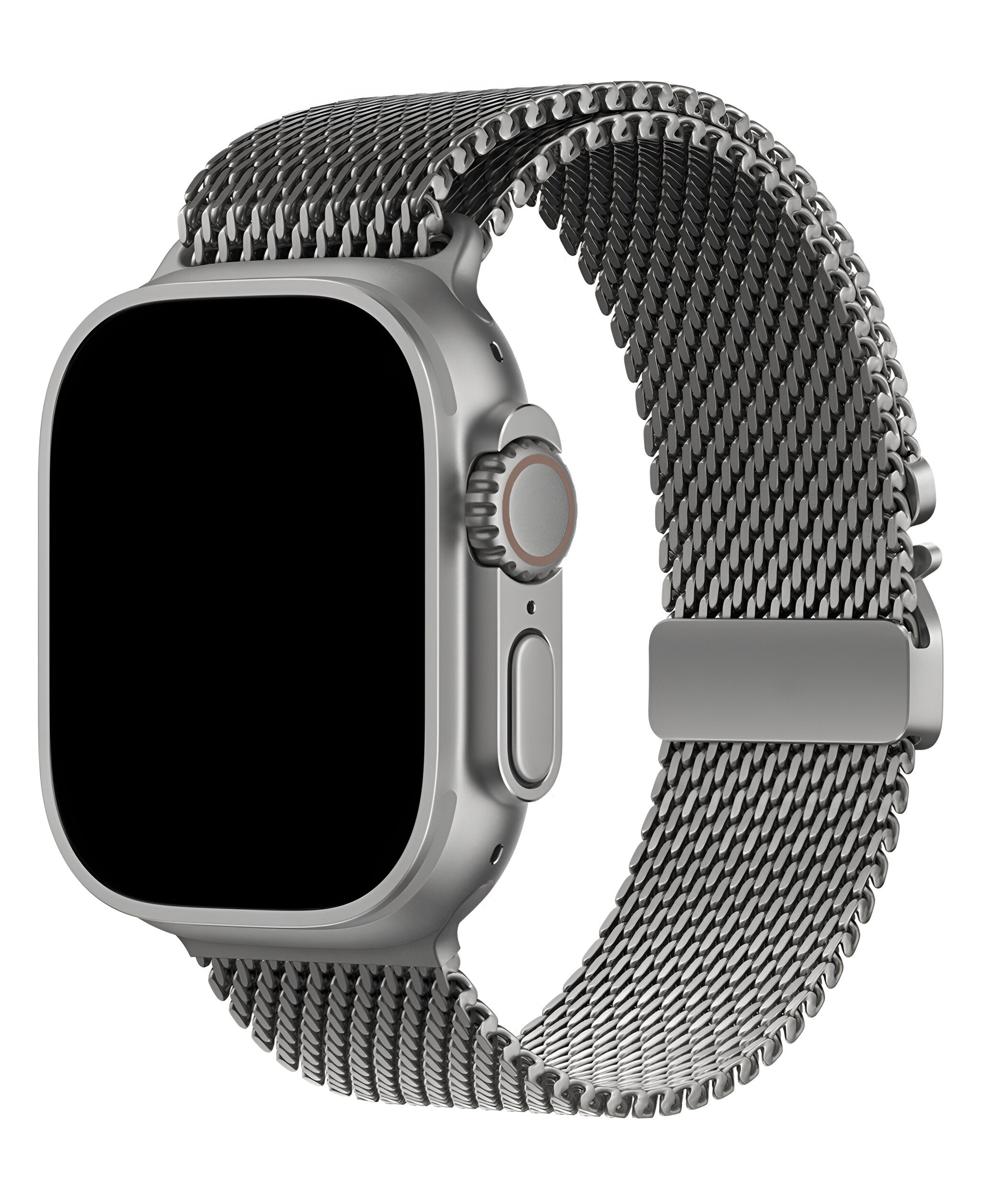Apple Watch Uyumlu Metal Hasır Paslanmaz Çelik Amares Loop Kordon