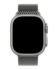 Apple Watch Uyumlu Metal Hasır Paslanmaz Çelik Amares Loop Kordon