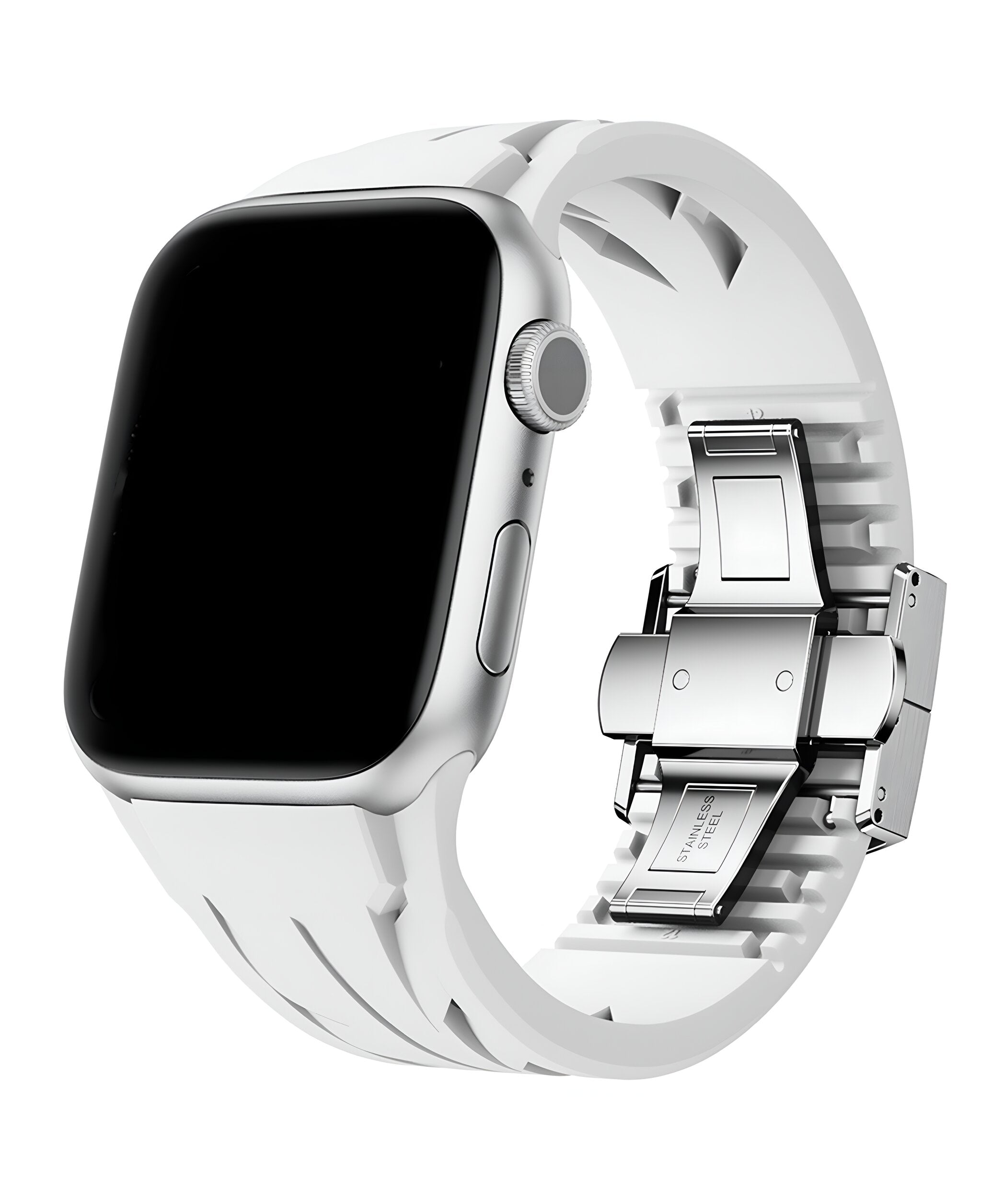 Apple Watch Uyumlu Metal Tokalı Silikon Apex Loop Kordon