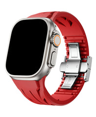 Apple Watch Uyumlu Metal Tokalı Silikon Apex Loop Kordon