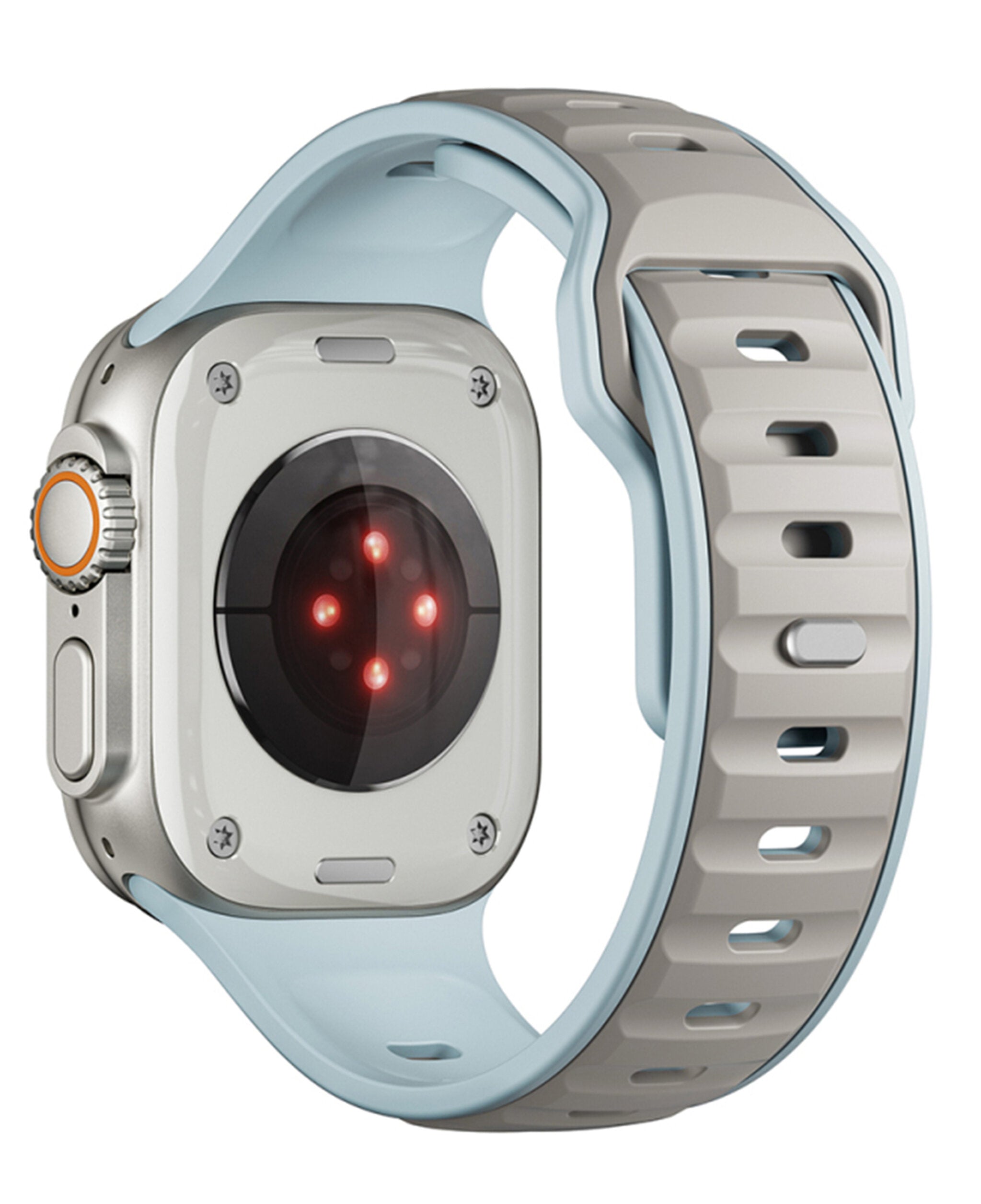 Apple Watch Uyumlu Çift Renk Silikon Twinpair Loop Kordon