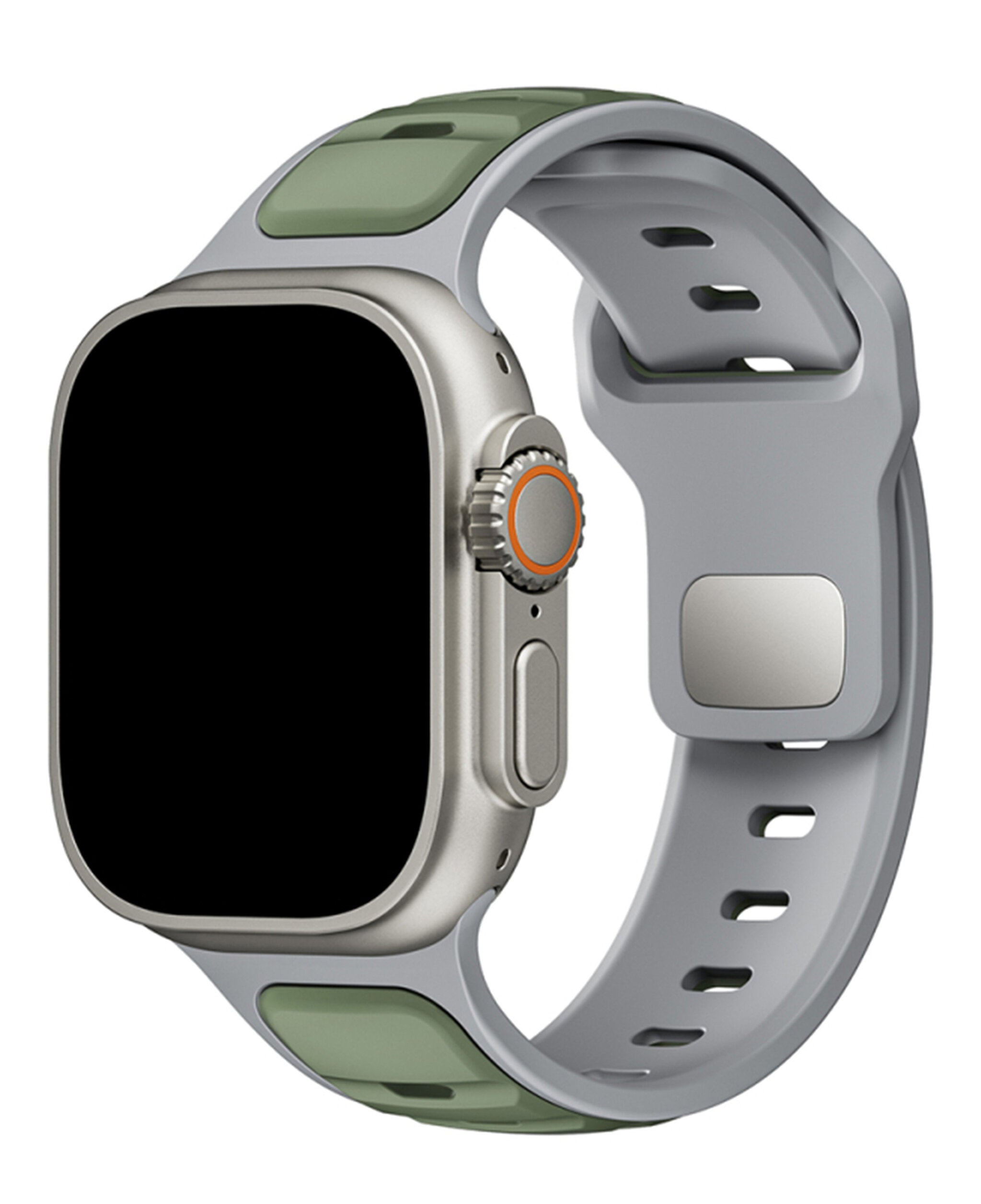 Apple Watch Uyumlu Çift Renk Silikon Twinpair Loop Kordon