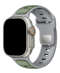 Apple Watch Uyumlu Çift Renk Silikon Twinpair Loop Kordon