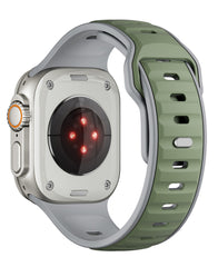 Apple Watch Uyumlu Çift Renk Silikon Twinpair Loop Kordon