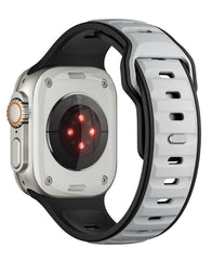 Apple Watch Uyumlu Çift Renk Silikon Twinpair Loop Kordon