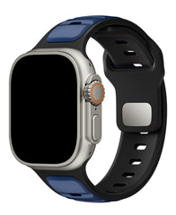 Apple Watch Uyumlu Çift Renk Silikon Twinpair Loop Kordon