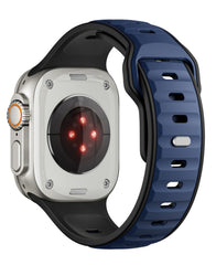Apple Watch Uyumlu Çift Renk Silikon Twinpair Loop Kordon