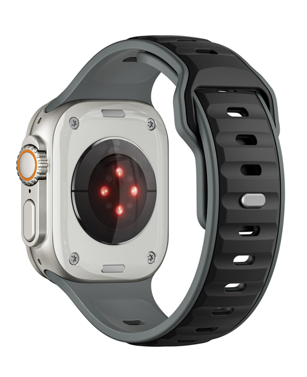 Apple Watch Uyumlu Çift Renk Silikon Twinpair Loop Kordon - Strapg