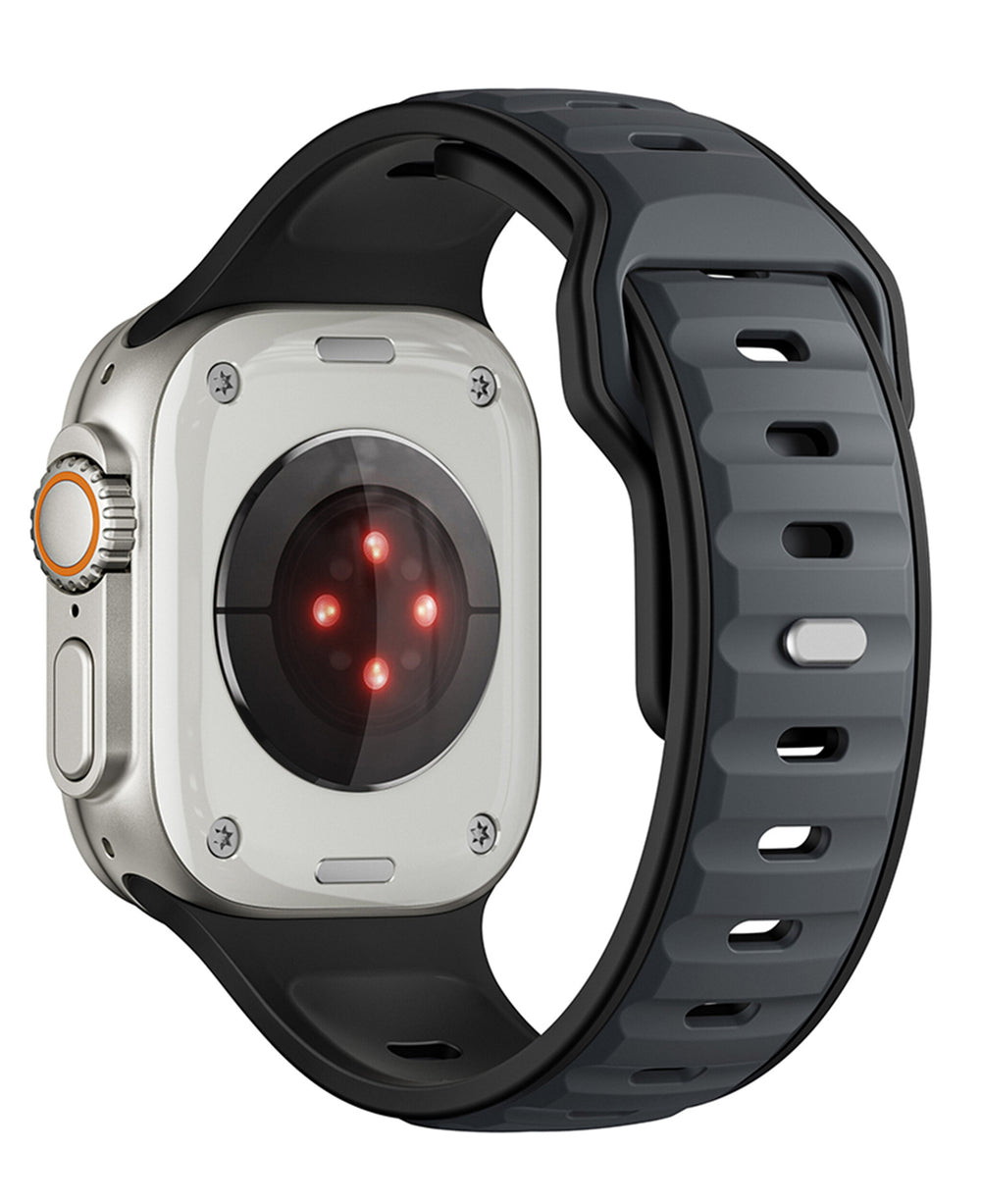 Apple Watch Uyumlu Çift Renk Silikon Twinpair Loop Kordon - Strapg