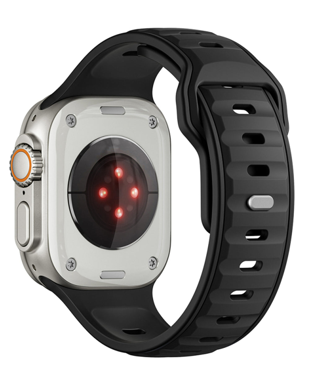 Apple Watch Uyumlu Çift Renk Silikon Twinpair Loop Kordon - Strapg