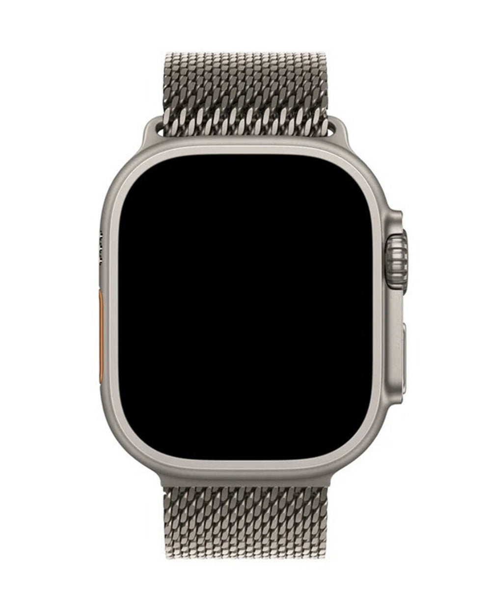 Apple Watch Uyumlu Metal Hasır Paslanmaz Çelik Amares Loop Kordon - Strapg