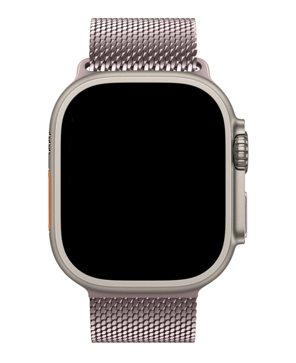 Apple Watch Uyumlu Metal Hasır Paslanmaz Çelik Amares Loop Kordon - Strapg