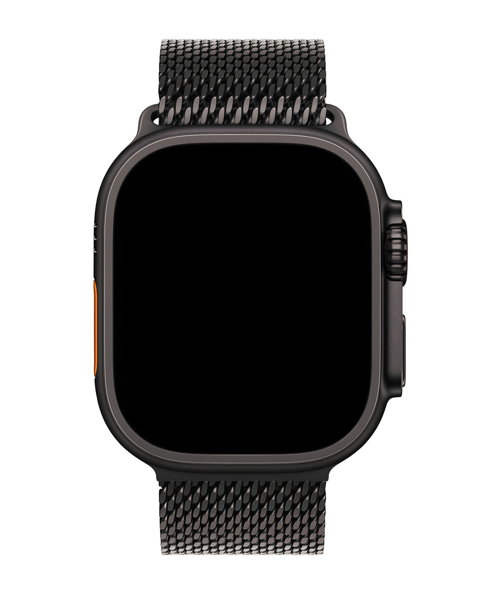 Apple Watch Uyumlu Metal Hasır Paslanmaz Çelik Amares Loop Kordon - Strapg