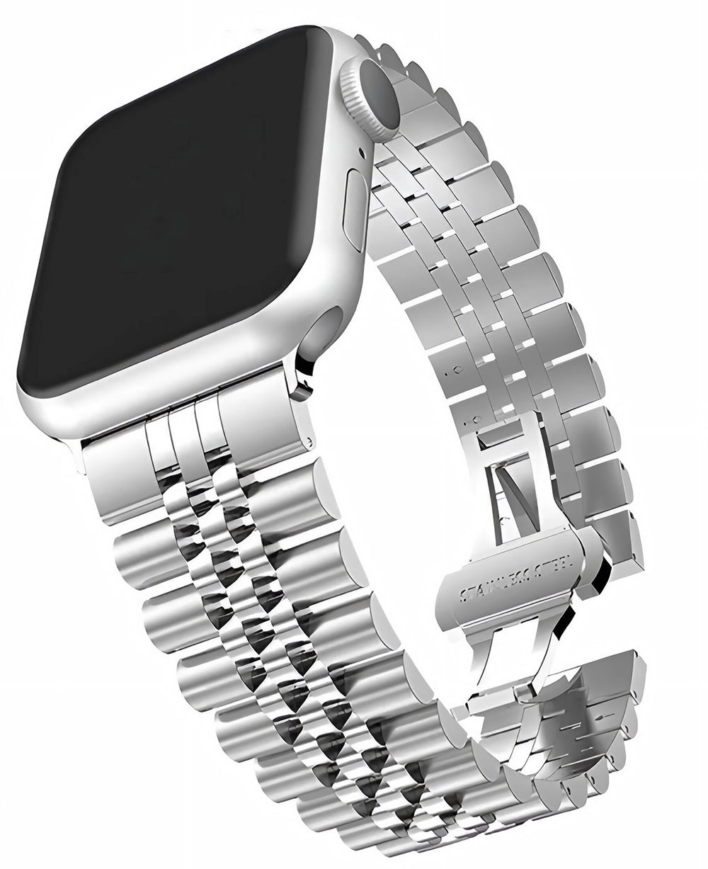 Apple Watch Uyumlu Metal Paslanmaz Celik Jubilee Loop Kordon - Strapg