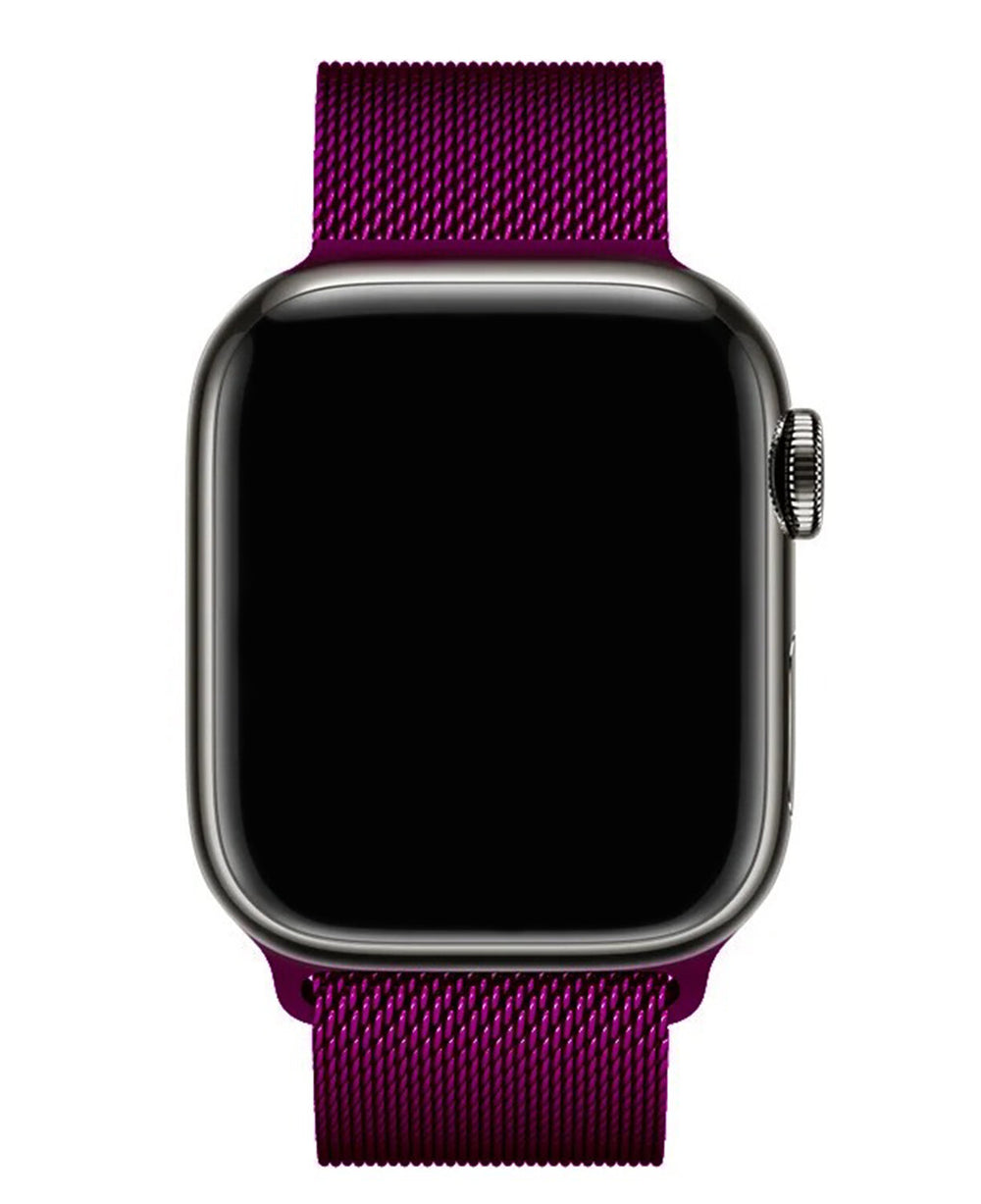 Apple Watch Uyumlu Metal Paslanmaz Çelik Milano Loop Kordon - Strapg