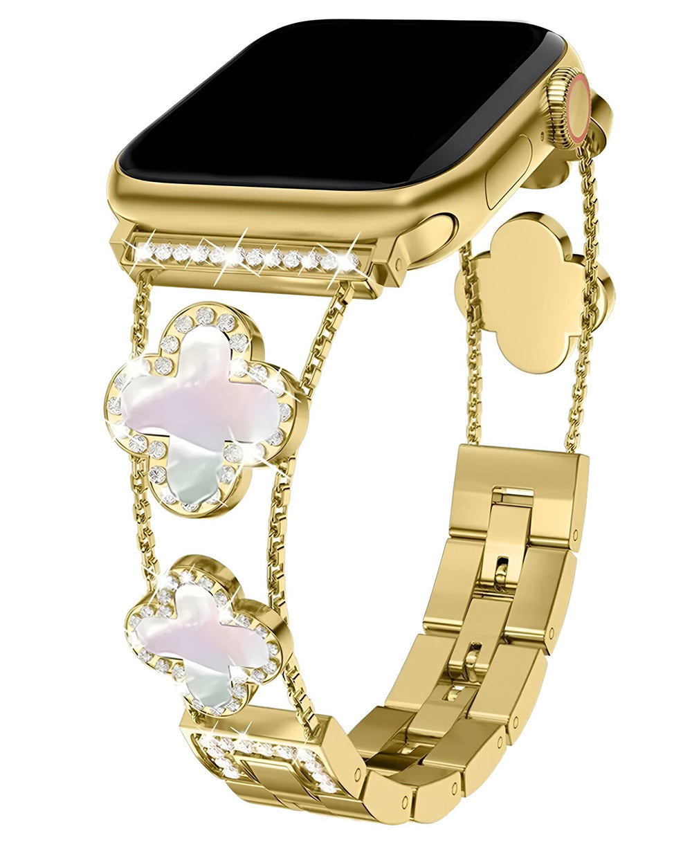 Apple Watch Uyumlu Metal Paslanmaz Çelik OneFlex Loop Kordon - Gold - Strapg