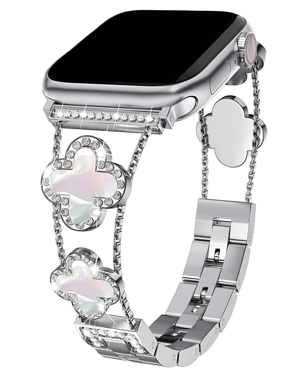 Apple Watch Uyumlu Metal Paslanmaz Çelik OneFlex Loop Kordon - Gümüş - Strapg