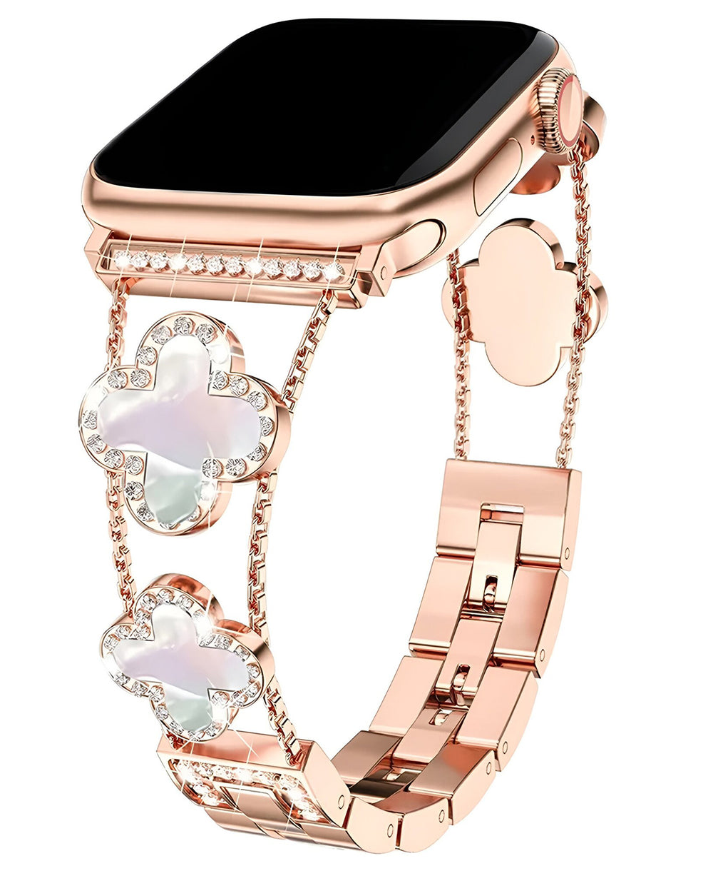 Apple Watch Uyumlu Metal Paslanmaz Çelik OneFlex Loop Kordon - Rose - Strapg