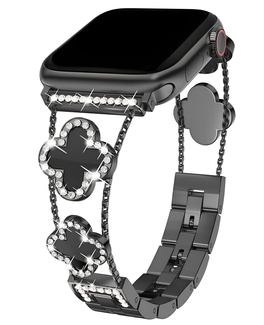 Apple Watch Uyumlu Metal Paslanmaz Çelik OneFlex Loop Kordon - Siyah - Strapg