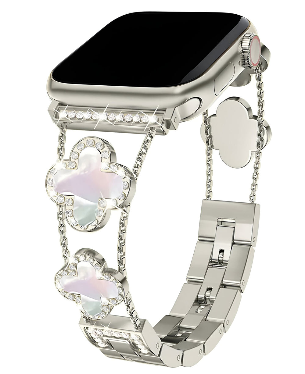 Apple Watch Uyumlu Metal Paslanmaz Çelik OneFlex Loop Kordon - Starlight - Strapg