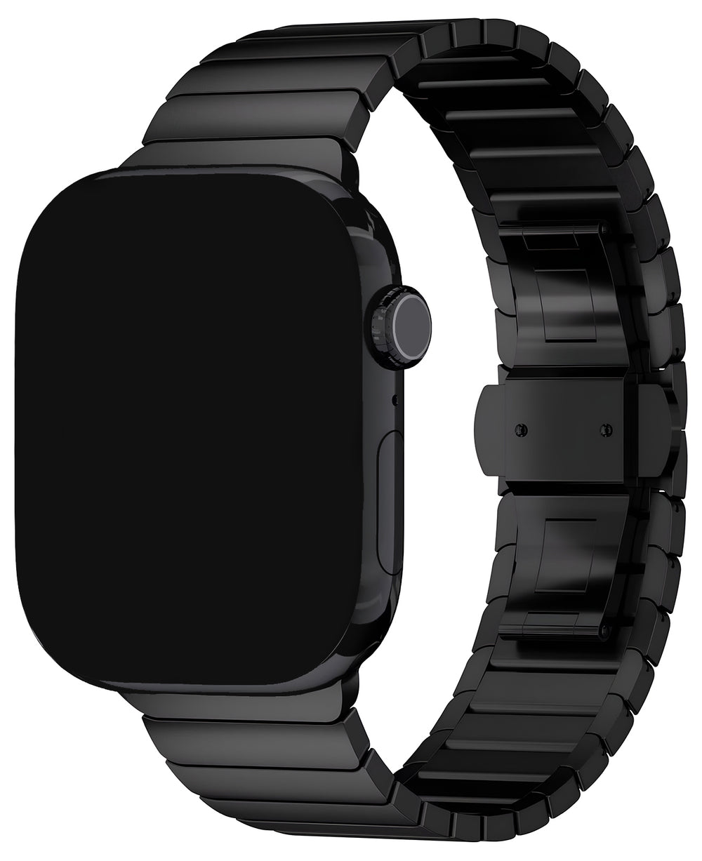 Apple Watch Uyumlu Metal Paslanmaz Çelik Poison Loop Kordon - Siyah - Strapg