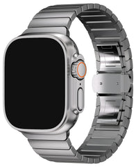 Apple Watch Uyumlu Metal Paslanmaz Çelik Poison Loop Kordon - Titanyum - Strapg